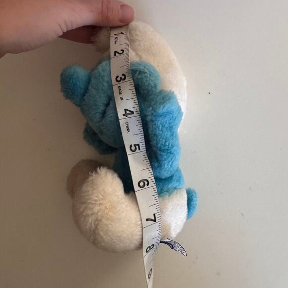 Vintage 1980s Blue Smurf Plush Stuffed Animals PEYO - Picture 4 of 8